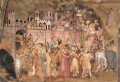 カルバリーに十字架を背負うキリスト クアトロチェントの画家 アンドレア・ダ・フィレンツェ